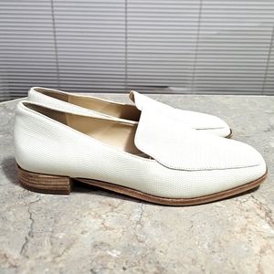 Vince Camuto Leather Loafers Cream Size 7.5